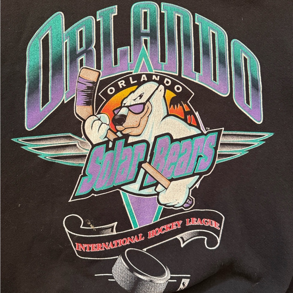 90’s Orlando Solar Bears Vintage Crewneck Sweater - Picture 2 of 12